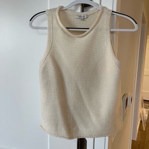 Cream Madewell Knit Tank Top | Size M